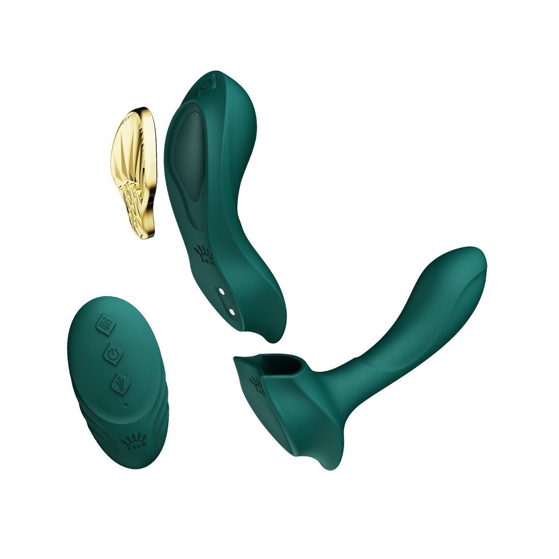 Смарт-вібратор у трусики Zalo - AYA Turquoise Green, насадка та пульт ДК Смарт-вібратор у трусики Zalo - AYA Turquoise Green, насадка та пульт ДК