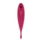 Смарт-вібратор для клітора з вакуумною стимуляцією Satisfyer Twirling Pro+ dark red