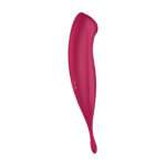 Смарт-вібратор для клітора з вакуумною стимуляцією Satisfyer Twirling Pro+ dark red
