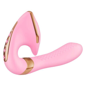 Вагінально-кліторальний вібратор Shunga Soyo Light Pink
