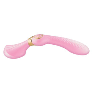 Вібромасажер Shunga Zoa Light Pink, двосторонній