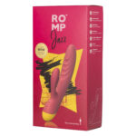 Вібратор-кролик Romp Jazz, гнучкий, особливо м’яка головка, 10 варіантів стимуляції