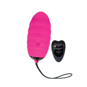 Віброяйце Adrien Lastic Ocean Breeze 2.0 Pink, пульт ДК, мотор, 10 віброрежимів