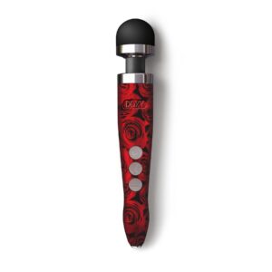 Вібромасажер DOXY Die Cast 3R - ROSE PATTERN, перезаряджуваний, металевий корпус