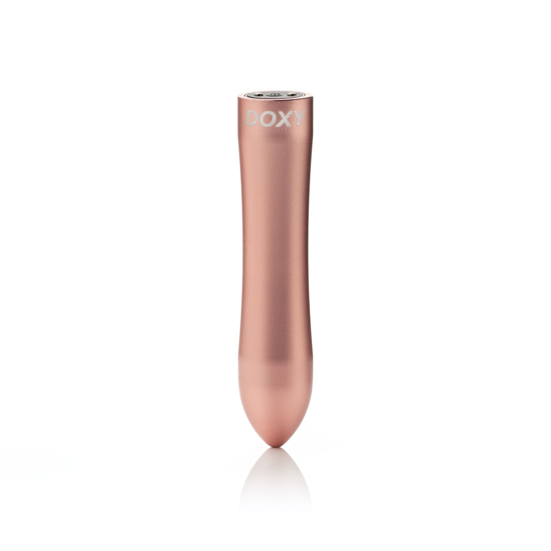 Потужна віброкуля DOXY ROSE GOLD у металевому кейсі, ультрагладенька, 7 режимів Потужна віброкуля DOXY ROSE GOLD у металевому кейсі, ультрагладенька, 7 режимів