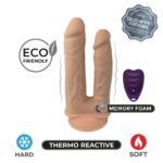 Подвійний фалоімітатор з вібрацією SilexD Double Gusto Vibro Flesh (Model 1 size 8" & 7") + LRS