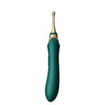 Мультифункціональний вібратор Zalo — Bess 2 Turquoise Green, 4 насадки, підігрів