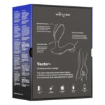 Смарт-вібромасажер простати We-Vibe Vector+ CHARCOAL BLACK, пульт ДК, регульований кут нахилу