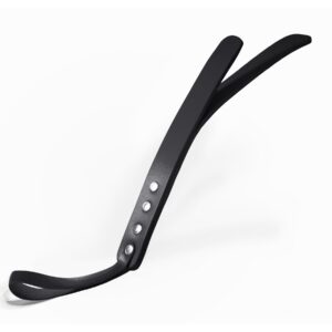 Падл двошаровий Feral Feelings Leather Mini Paddle Black, натуральна шкіра