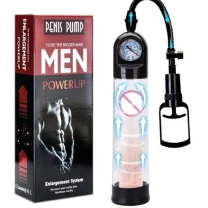 Вакуумна помпа Men Powerup зі стрілковим манометром і ручним насосом