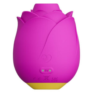 Шикарний вакуумний кліторальний стимулятор Romp Rose Pink, у вигляді троянди