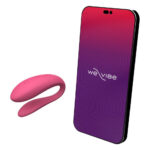 Смарт-вібратор для пар We-Vibe Sync Lite Pink, 10 віброрежимів, можна поєднувати з проникним сексом