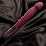 Пульсатор для точки G Blush Temptasia – Trixie Thrusting Dildo – Wine Red, 3 швидкості