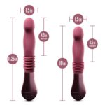 Пульсатор для точки G Blush Temptasia – Trixie Thrusting Dildo – Wine Red, 3 швидкості