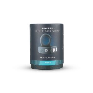Подвійне ерекційне кільце Boners Cock & Ball Strap S/M, регулювання діаметра, 3,5–5,5 см
