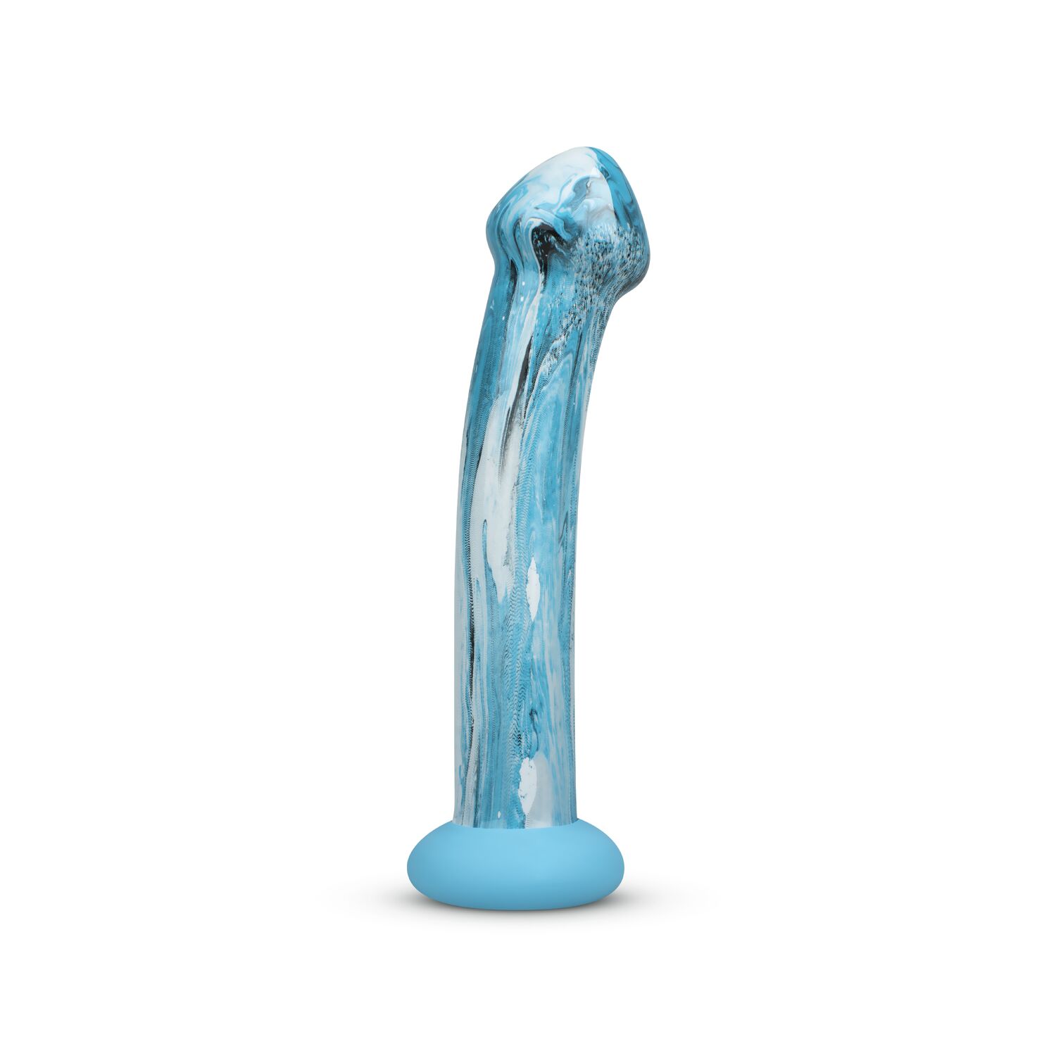 Скляний дилдо Gildo Ocean Ripple, об’ємна головка Скляний дилдо Gildo Ocean Ripple, об’ємна головка