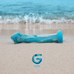 Скляний дилдо Gildo Ocean Ripple, об’ємна головка