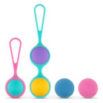 Набір вагінальних кульок PMV20: Vita – Kegel Ball Set, маса 40, 50, 60 г, два тримачі