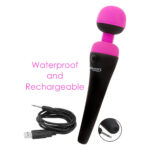 Вібромасажер PalmPower Recharge Pink, перезаряджуваний, гнучка головка, тревел-замок