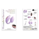 Віброяйце з вакуумною кліторальною стимуляцією Love To Love Wonderlover VIVA MAUVE