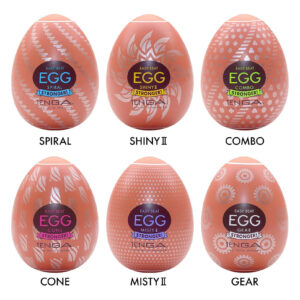 Набір мастурбаторів-яєць Tenga Egg Hard Boilded II Pack (6 яєць), щільний TPE, опукла текстура