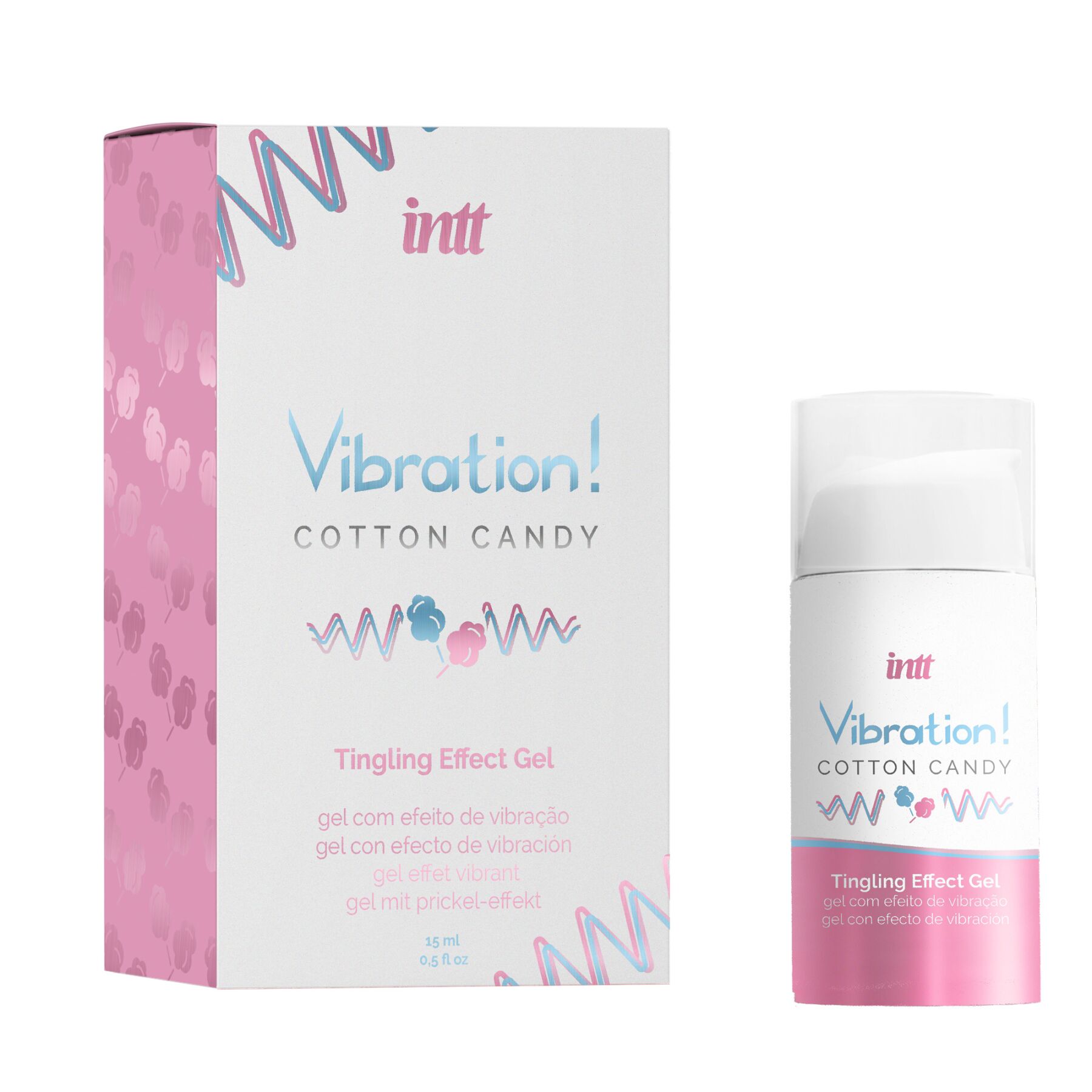 Рідкий вібратор Intt Vibration Cotton Candy (15 мл), густий гель, дуже смачний, діє до 30 хвилин Рідкий вібратор Intt Vibration Cotton Candy (15 мл), густий гель, дуже смачний, діє до 30 хвилин