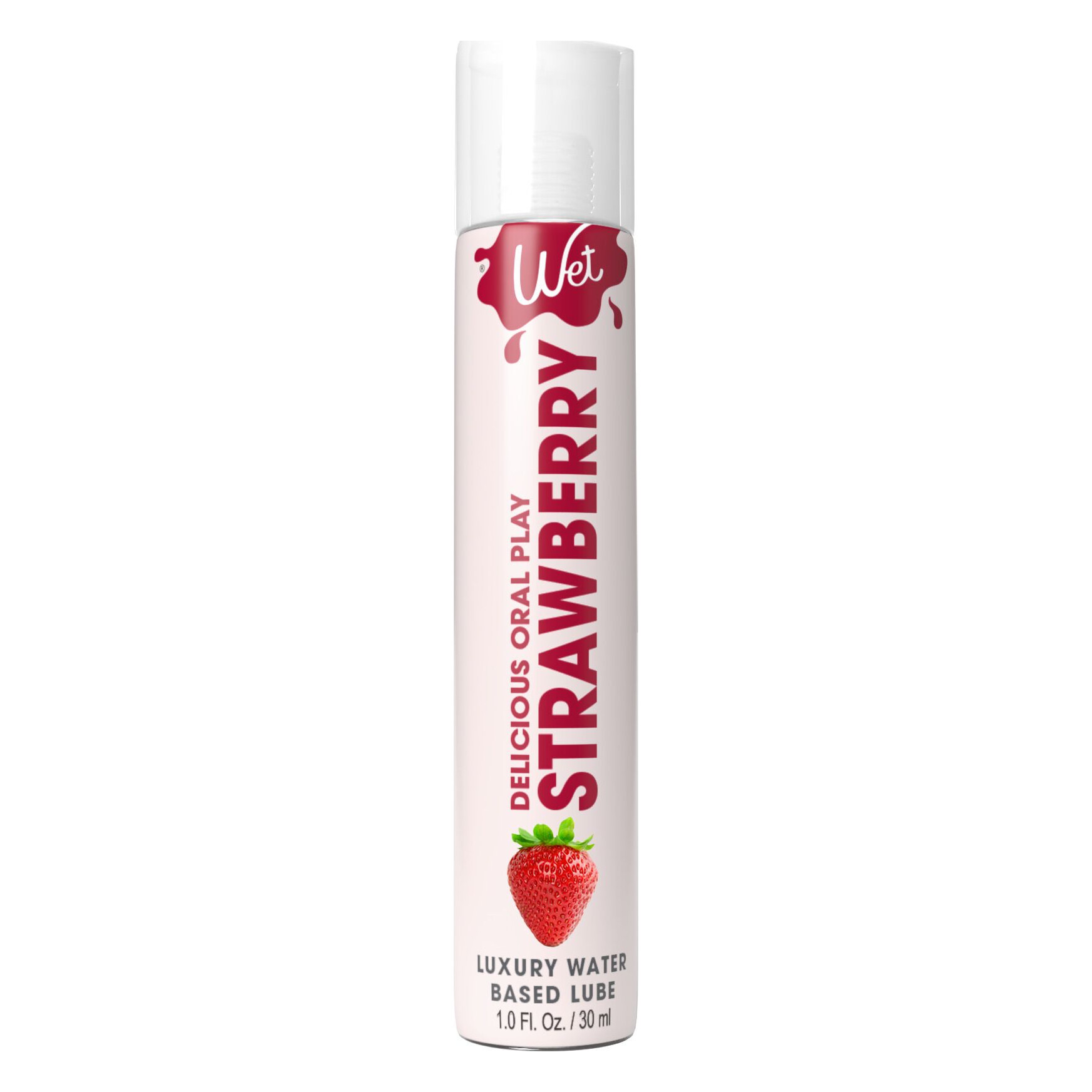 Лубрикант на водній основі Wet Oral Play Strawberry (30 мл), їстівний, без цукру Лубрикант на водній основі Wet Oral Play Strawberry (30 мл), їстівний, без цукру