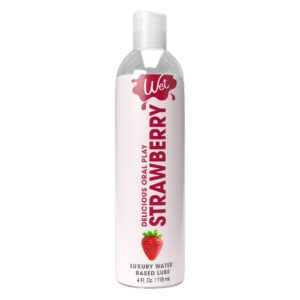 Лубрикант на водній основі Wet Oral Play Strawberry (118 мл), їстівний, без цукру