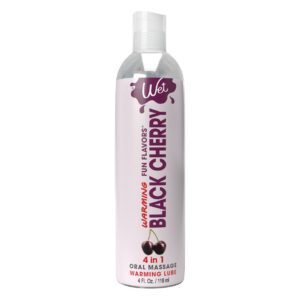 Зігрівальний лубрикант на водній основі Wet Warming Black Cherry 4 in 1, без цукру (118 мл)