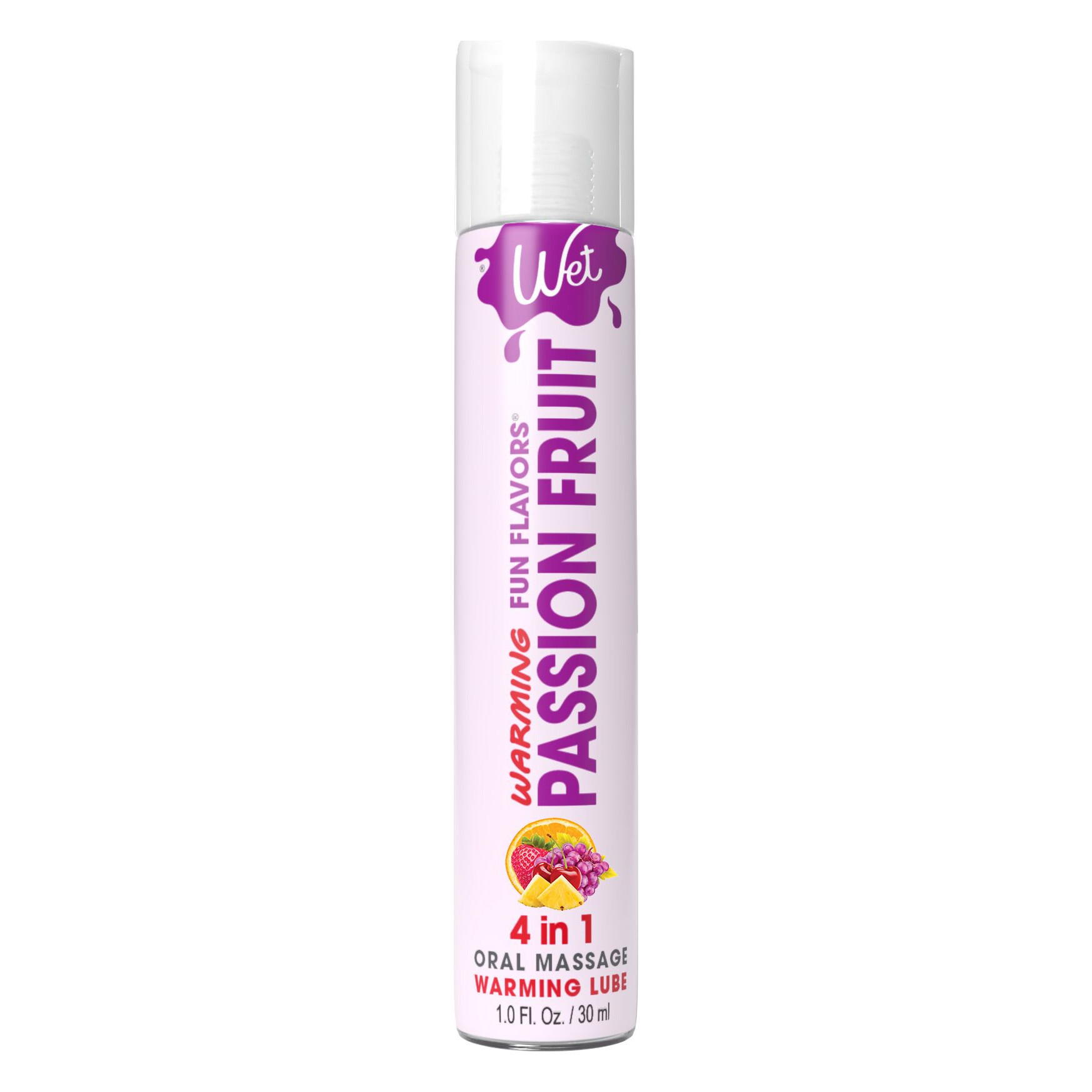 Зігрівальний лубрикант на водній основі Wet Warming Passion Fruit 4 in 1, без цукру (30 мл) Зігрівальний лубрикант на водній основі Wet Warming Passion Fruit 4 in 1, без цукру (30 мл)
