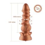 Фалоімітатор для секс-машин Hismith Spiral Grain Silicone Dildo Monster Series, спіральний рельєф