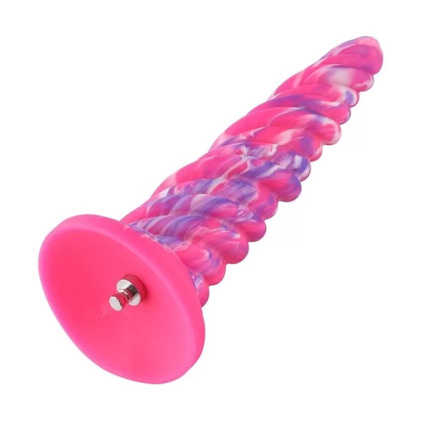 Фалоімітатор для секс-машин Hismith Awl Shape Silicone Dildo Monster Series, кріплення KlicLok Фалоімітатор для секс-машин Hismith Awl Shape Silicone Dildo Monster Series, кріплення KlicLok