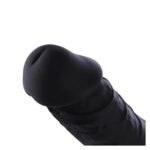 Фалоімітатор для секс-машин Hismith 8.3″ Silicone Dildo Black, система KlicLok, гнучкий стрижень