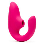 Вагінально-кліторальний стимулятор Womanizer Blend Vibrant Pink, вібрація + вакуум, 2 мотори