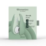 Вакуумний кліторальний стимулятор Womanizer Liberty 2 Sage, 8 режимів, магнітна кришечка