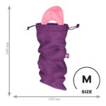 Мішечок для секс-іграшок Satisfyer Treasure Bag M, фіолетовий, на шнурку