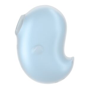 Вакуумний кліторальний стимулятор з вібрацією Satisfyer Cutie Ghost Blue, колір: блакитний