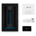 Смарт-мастурбатор LELO F1S V3 Teal, 2 мотори, 8 режимів, стимуляція звуковими хвилями