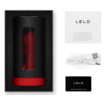 Смарт-мастурбатор LELO F1S V3 XL Red, збільшений, 2 мотори, 8 режимів, стимуляція звуковими хвилями