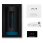 Смарт-мастурбатор LELO F1S V3 XL Teal, збільшений, 2 мотори, 8 режимів, стимуляція звуковими хвилями