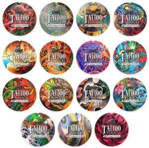 Презерватив ONE Tattoo Touch Red, 1 шт, червоний, з рельєфом у вигляді татуювання