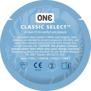 Презерватив ONE Classic Select MSM Collection, 1 шт, гладенький, зі змазкою, дизайнерське паковання