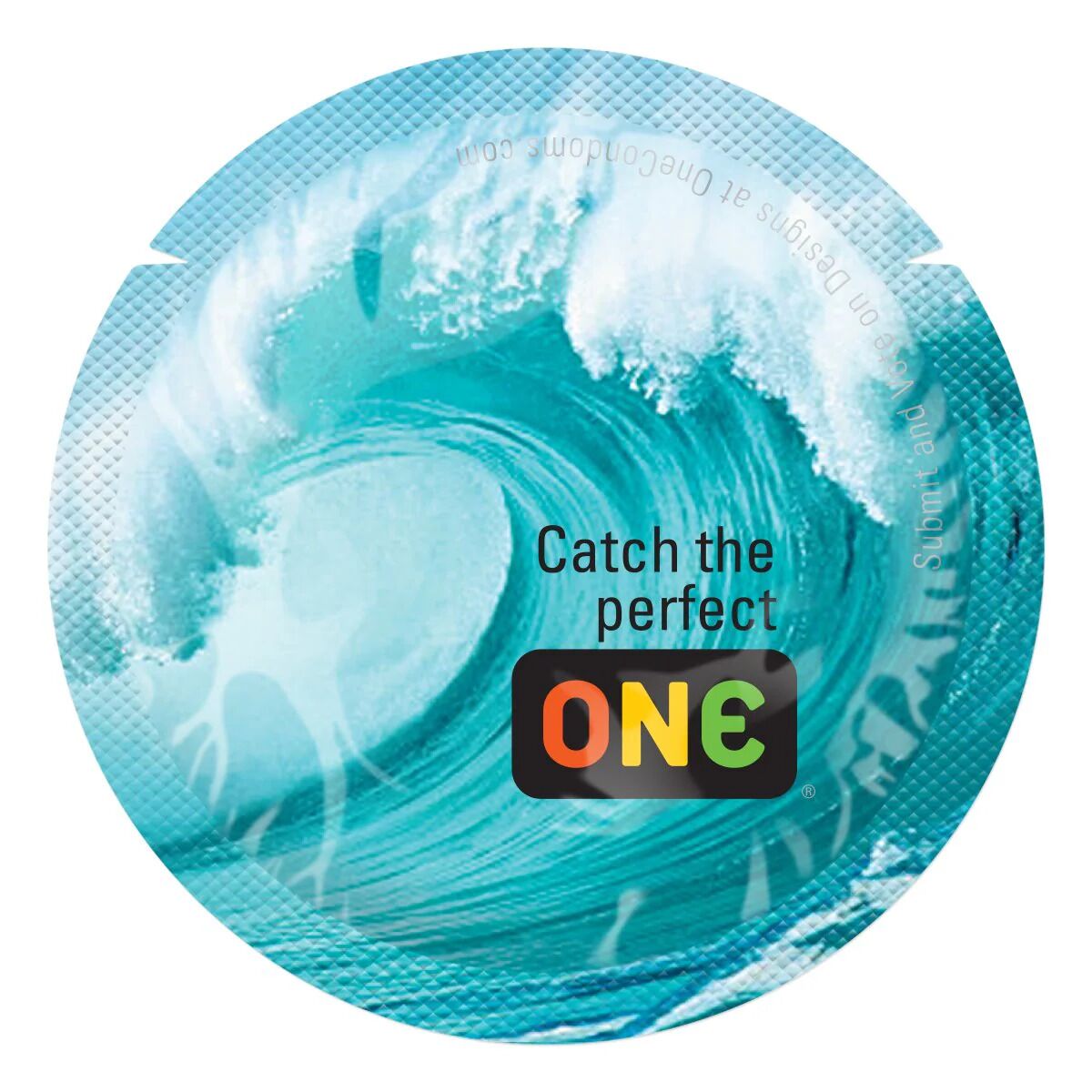 Презерватив ONE Color Sensations Catch the perfect ONE, 1 шт, бірюзовий, гладенький, зі змазкою Презерватив ONE Color Sensations Catch the perfect ONE, 1 шт, бірюзовий, гладенький, зі змазкою