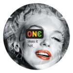 Презерватив ONE Color Sensations ONE likes it hot, 1 шт, червоний, гладенький, зі змазкою
