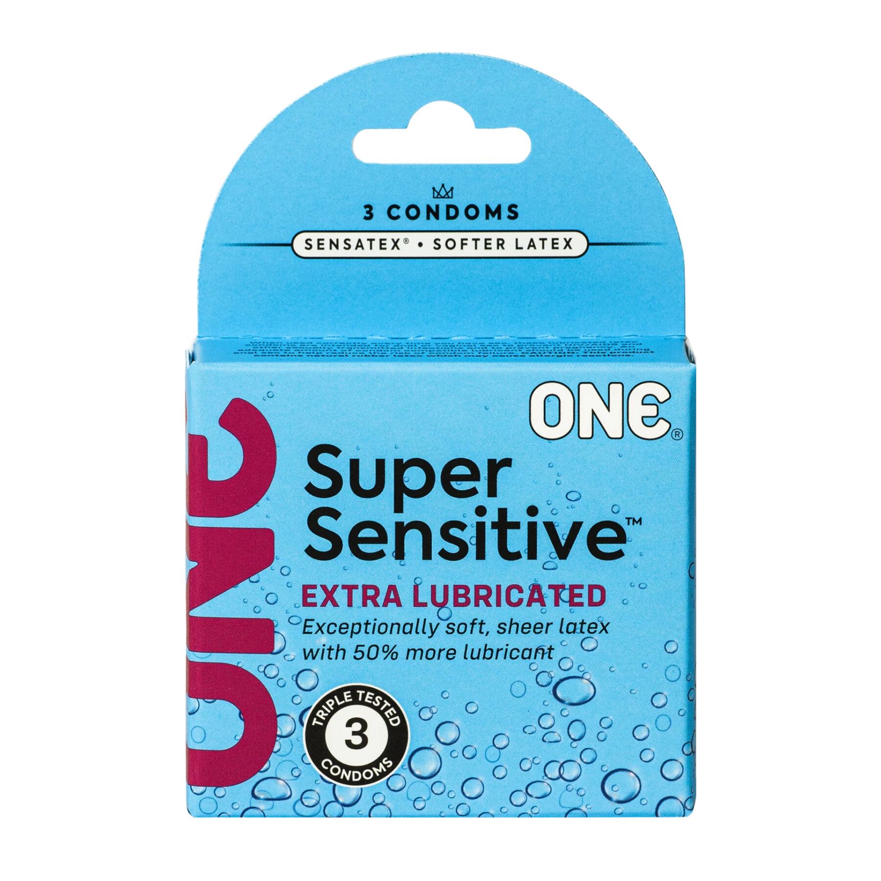 Презервативи ONE Super Sensitive, 3 шт, гладенькі, з додатковою змазкою, картонне паковання Презервативи ONE Super Sensitive, 3 шт, гладенькі, з додатковою змазкою, картонне паковання