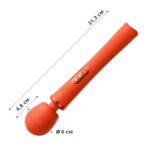 Вібромасажер Fun Factory VIM Vibrating Wand sunrise orange, та легкий, до 6 годин роботи