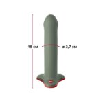 Фалоімітатор Fun Factory MAGNUM, оливковий, дуже гнучкий, довжина 18,3 см, діаметр 3,7 см