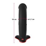 Фалоімітатор Fun Factory THE BOSS STUB, чорний, реалістична текстура, довжина 17,9 см, діаметр 4,1см