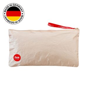 Сумка для секс-іграшок Fun Factory TOYBAG M, золотиста, на блискавці, 25x12 см