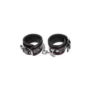 Наручники Fetish Tentation Premium Patent Leather Handcuffs, знімний ланцюжок